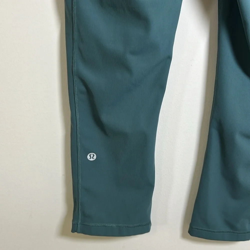 Lululemon Speed Up Crop 21 inch Luxtreme Green Teal Shadow Sz 8